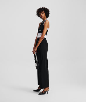 KarlLagerfeld Nylon Shoulder Bag White/Black