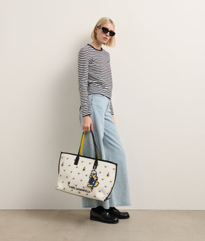 KarlLagerfeld Disney X Kl Print Tote Bag Cannoli Cream-Black