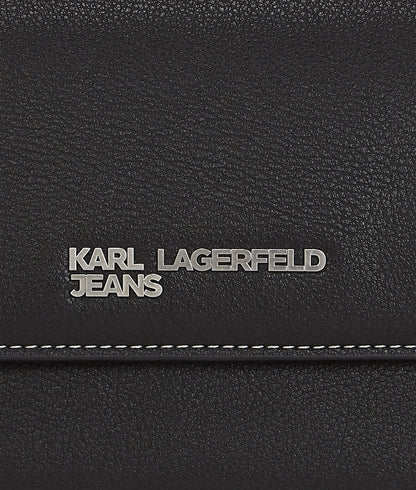 KarlLagerfeld Metal Logo Top Handle Bag Black