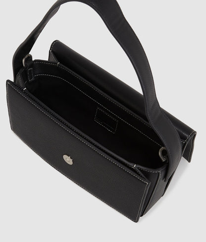 KarlLagerfeld Metal Logo Top Handle Bag Black