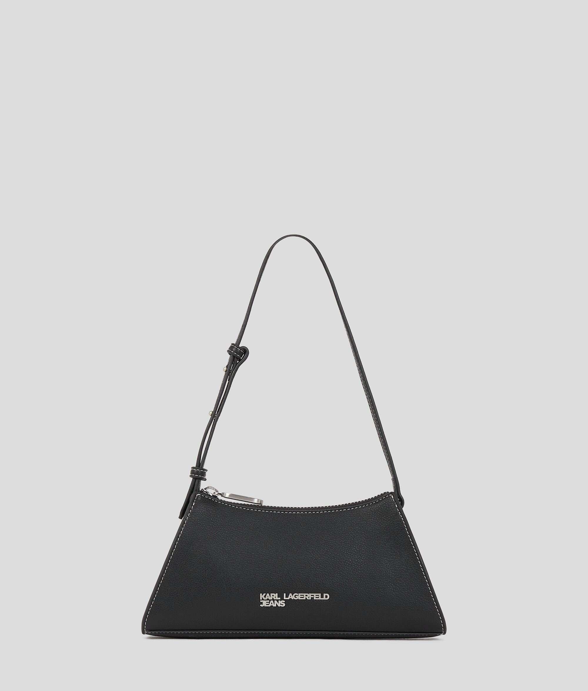 Metal Logo Small Shoulder Bag Black Black