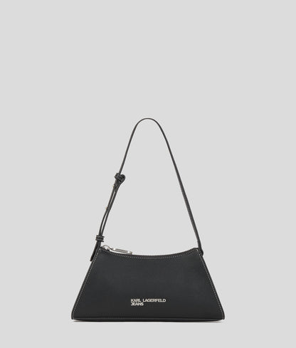Metal Logo Small Shoulder Bag Black Black