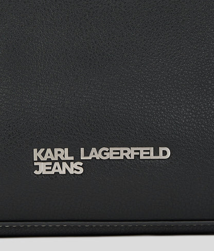 Metal Logo Small Shoulder Bag Black Black