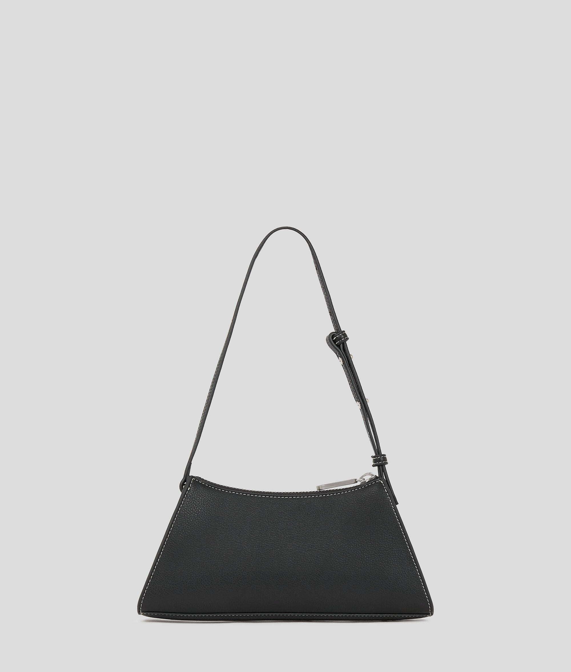 Metal Logo Small Shoulder Bag Black Black