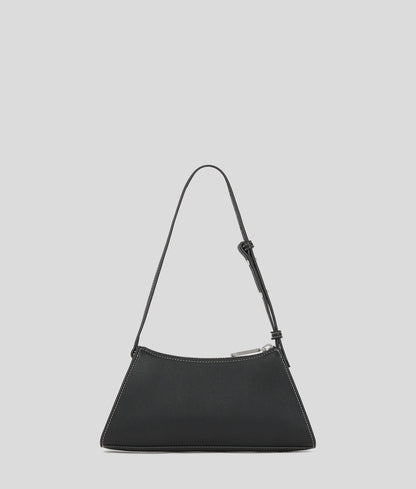 Metal Logo Small Shoulder Bag Black Black