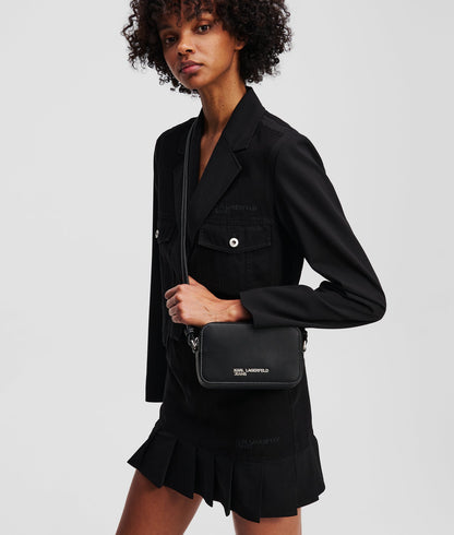 KarlLagerfeld Metal Logo Camera Bag Black