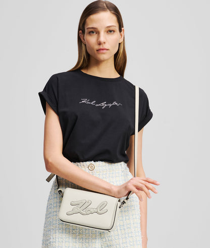 KarlLagerfeld Kskuare Crossbody Bag Off White