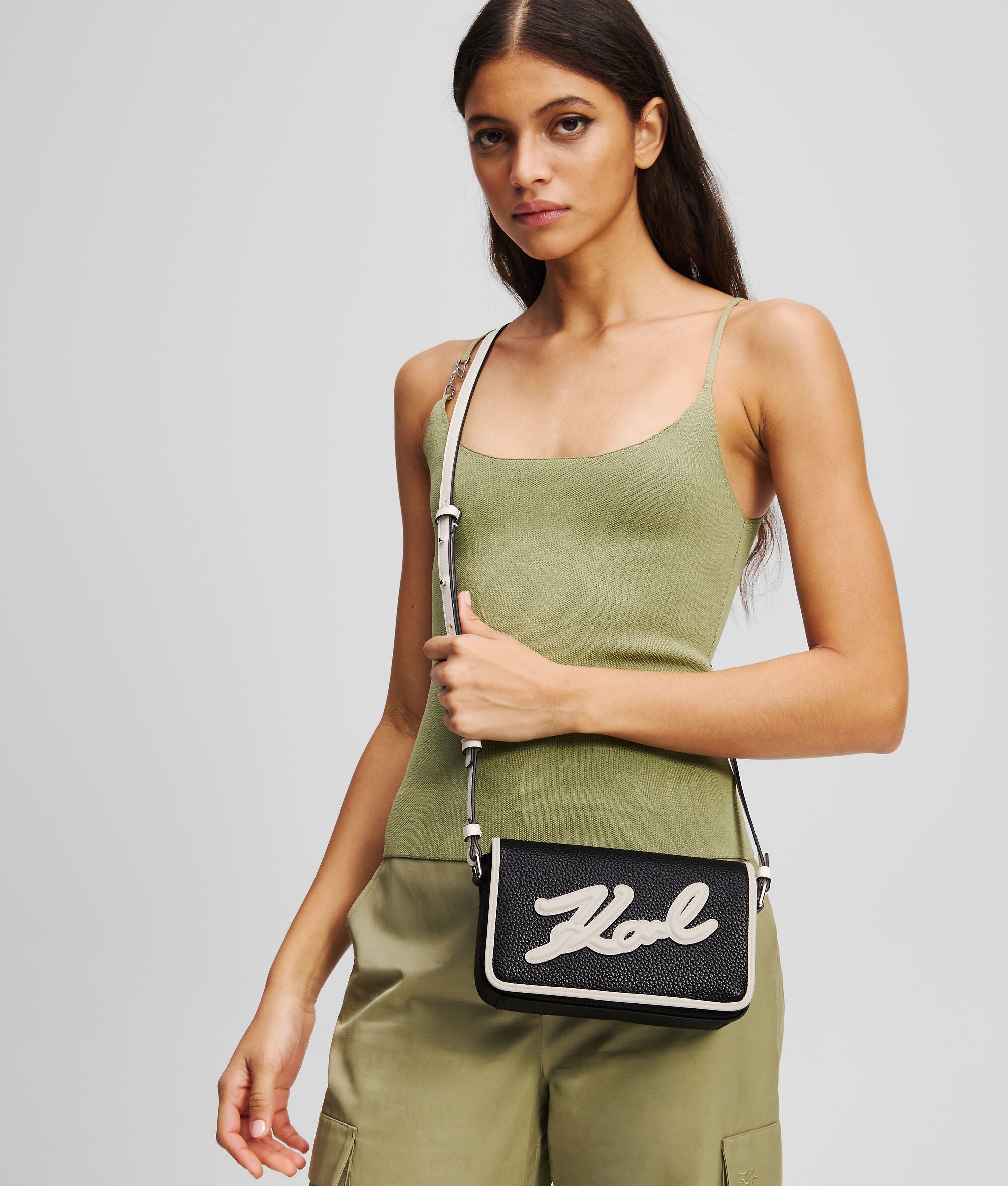 K/Skuare Crossbody Bag Black/White Black/White