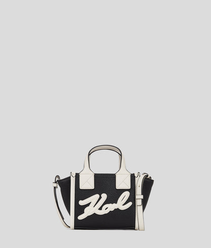 KarlLagerfeld Kskuare Small Tote Bag Black/White