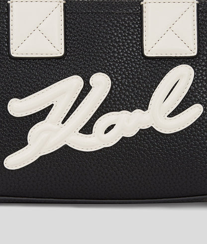 KarlLagerfeld Kskuare Small Tote Bag Black/White
