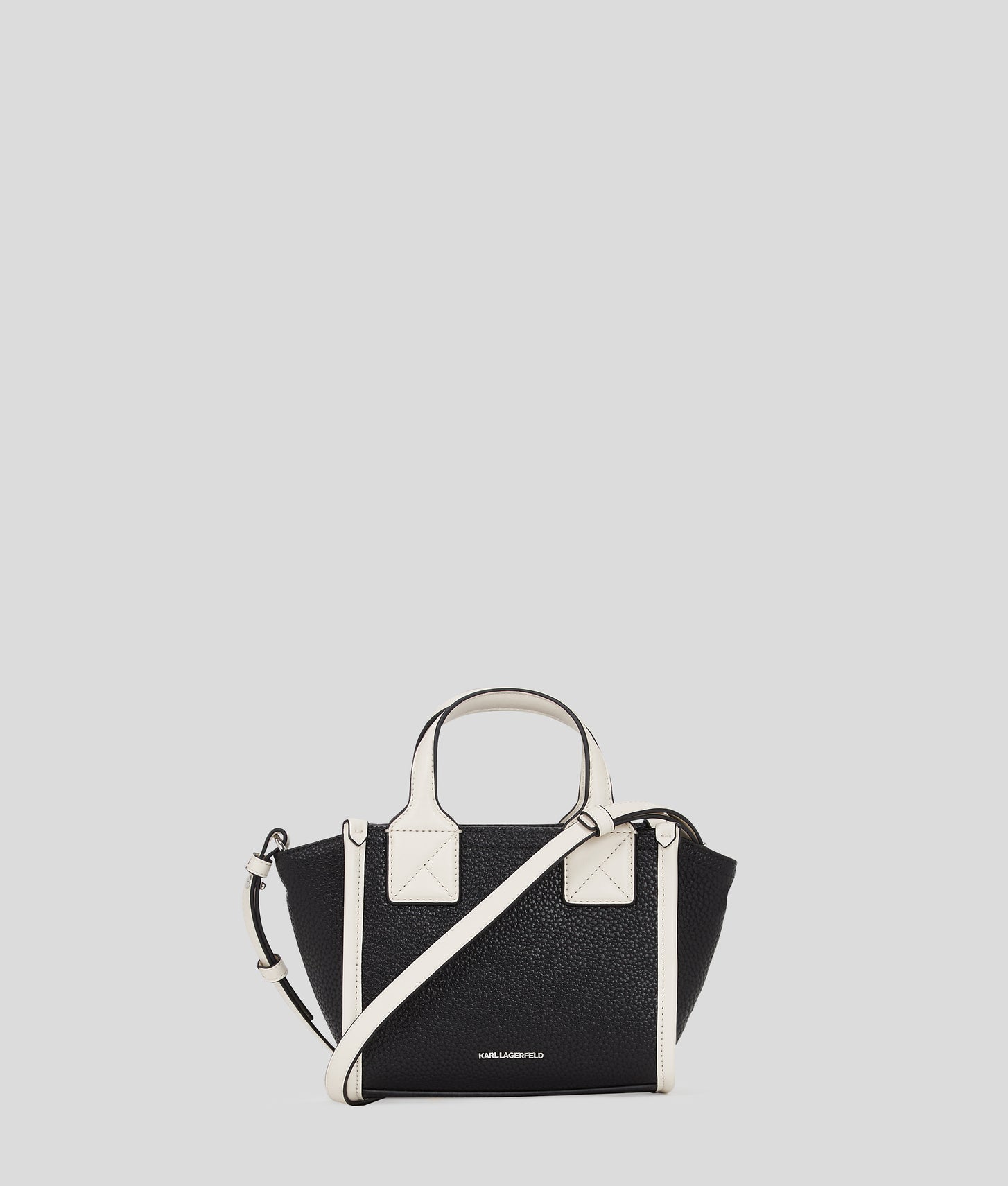 KarlLagerfeld Kskuare Small Tote Bag Black/White