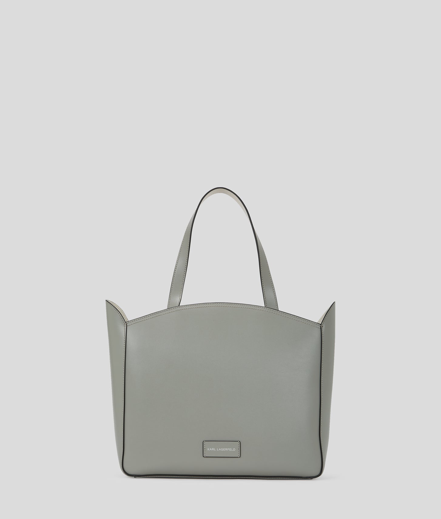 KarlLagerfeld Kcircle Medium Tote Bag Cloud Grey
