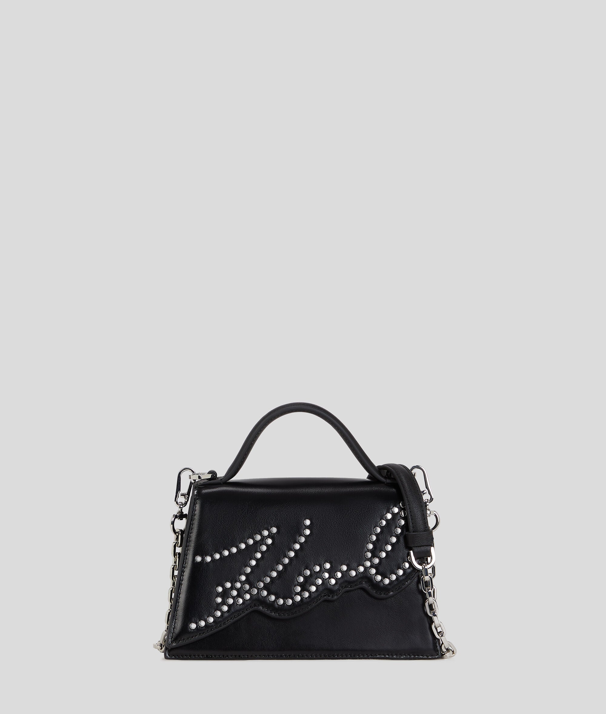 K/Signature Small Studded Crossbody Bag Black Black