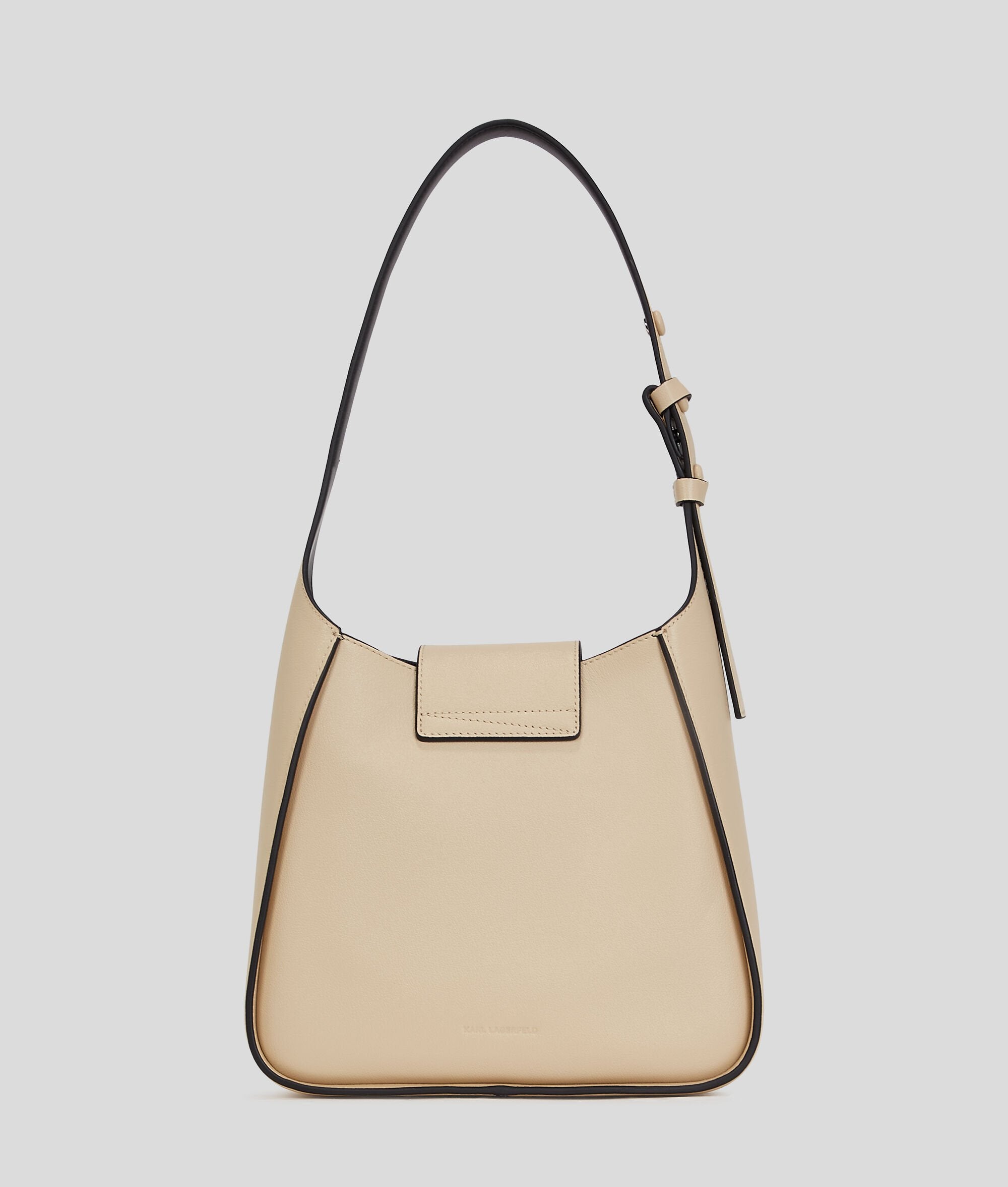 K/Signature Woven Hobo Bag Trench Beige Trench Beige