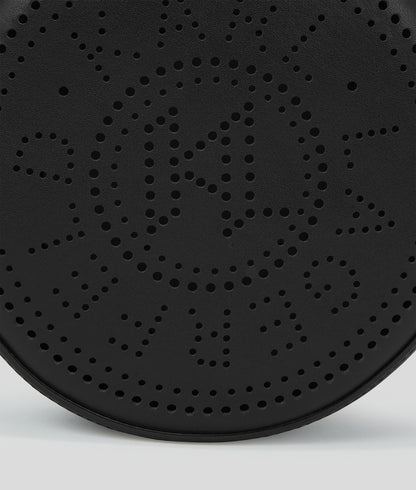 KarlLagerfeld Kcircle Embossed Logo Round Crossbody Bag Black