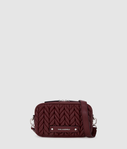 KarlLagerfeld Kweave Camera Bag Windsor Wine