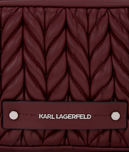 KarlLagerfeld Kweave Camera Bag Windsor Wine