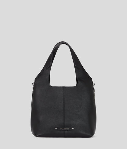 KarlLagerfeld Khardware Medium Tote Bag Black-Nickel