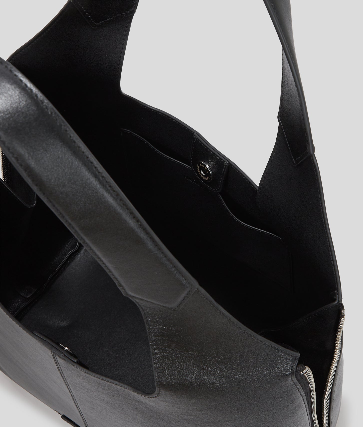 KarlLagerfeld Khardware Medium Tote Bag Black-Nickel