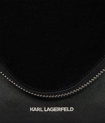 KarlLagerfeld Khardware Shoulder Bag Black-Nickel