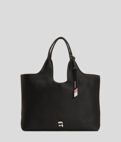 KarlLagerfeld Ikon Large Grainy Tote Bag Black