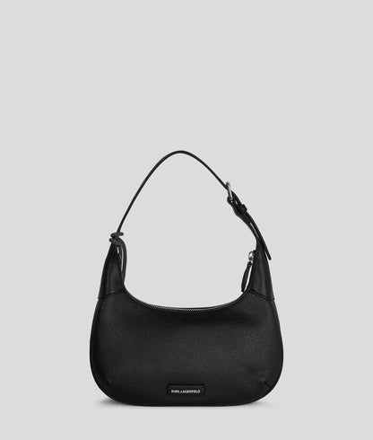 KarlLagerfeld Ikon Grainy Shoulder Bag Black