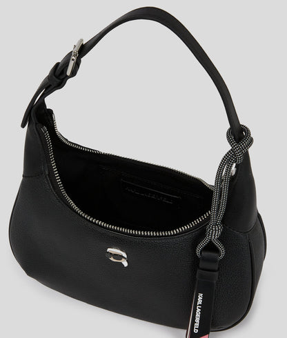 KarlLagerfeld Ikon Grainy Shoulder Bag Black