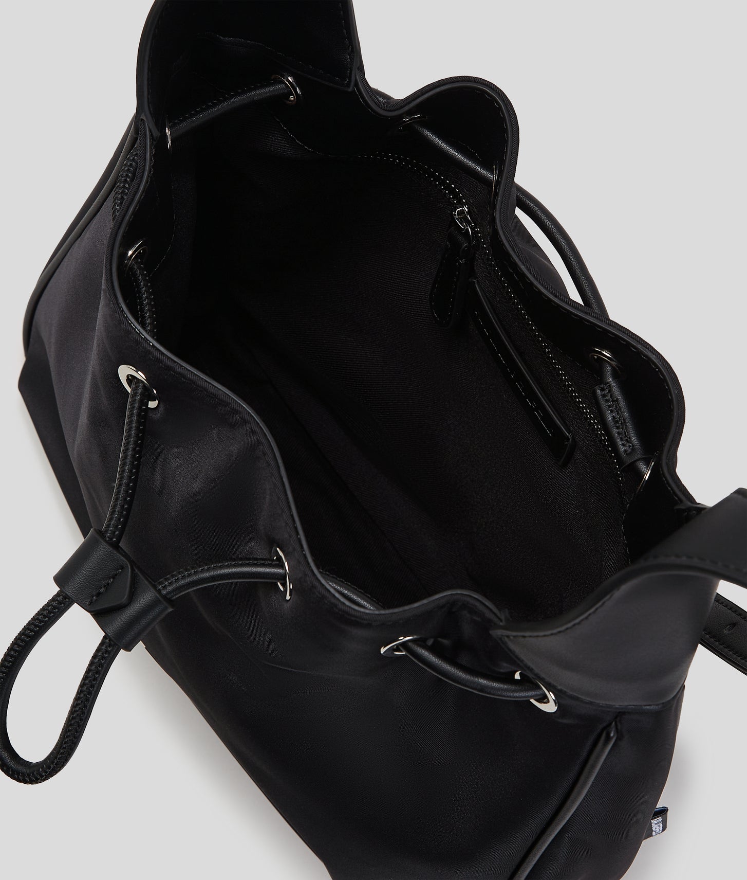 KarlLagerfeld Ikon Drawstring Shoulder Bag Black