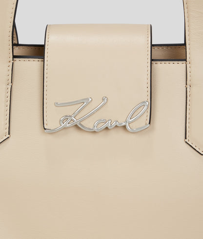 KarlLagerfeld Ksignature Medium Tote Bag Trench Beige