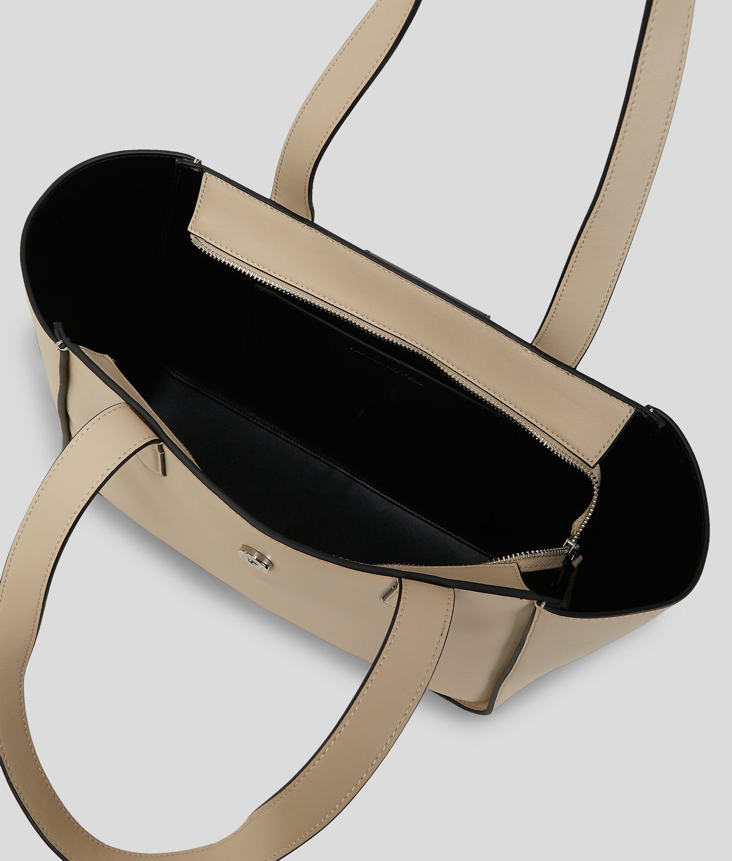 KarlLagerfeld Ksignature Medium Tote Bag Trench Beige