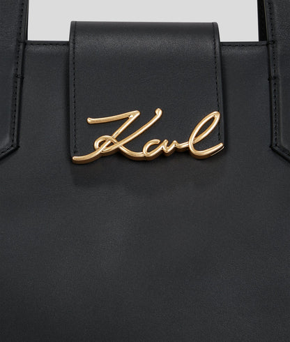 KarlLagerfeld Ksignature Medium Tote Bag Black/Gold