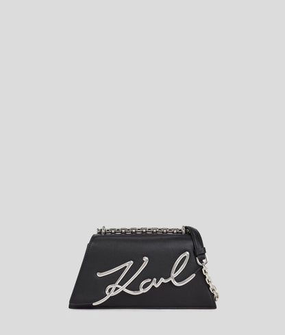 KarlLagerfeld Ksignature Shoulder Bag Black-Nickel