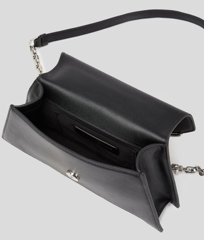 KarlLagerfeld Ksignature Shoulder Bag Black-Nickel