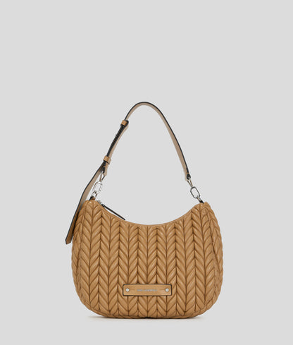 KarlLagerfeld Kweave Hobo Bag Caramel