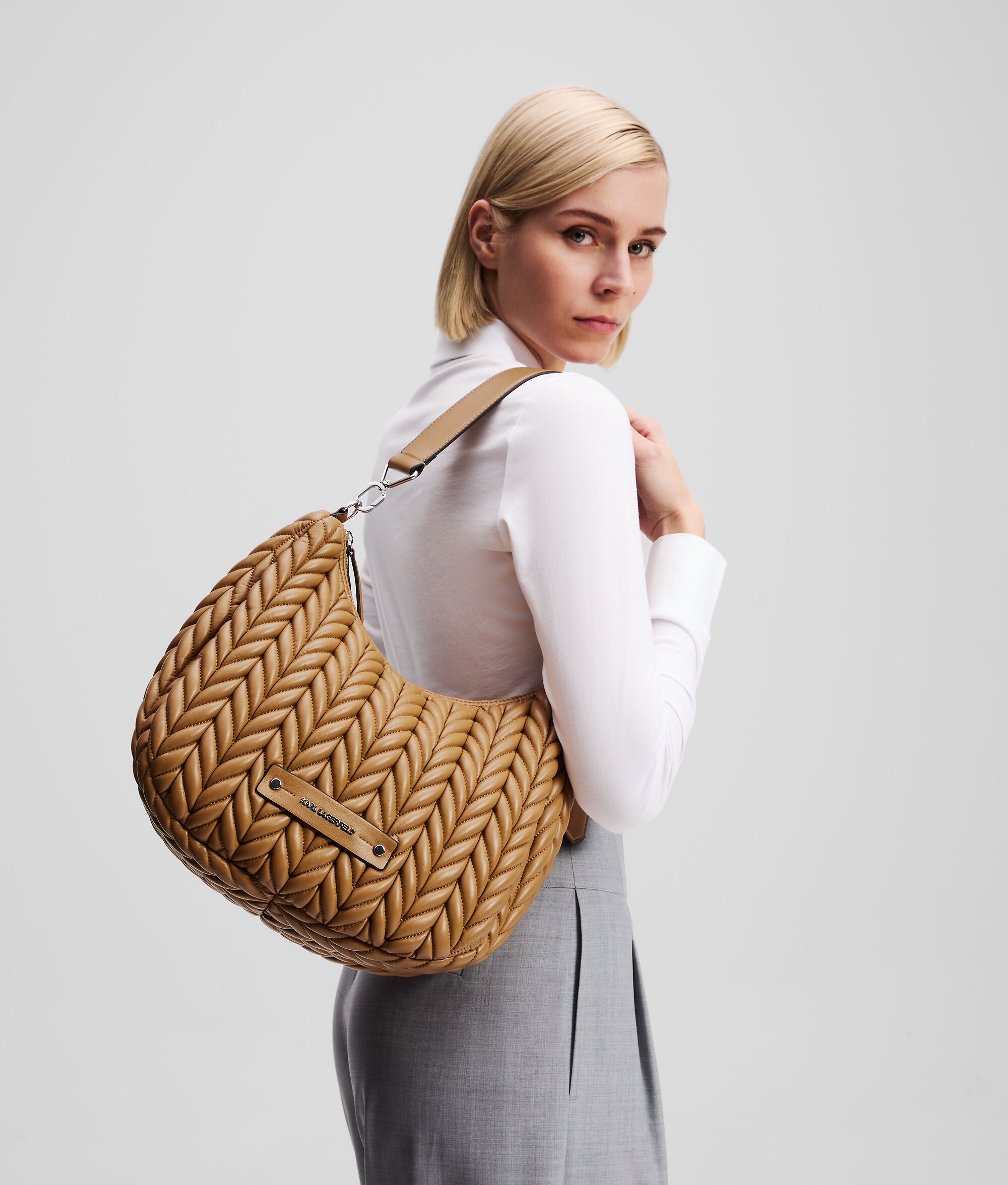 K/Weave Hobo Bag Caramel Caramel