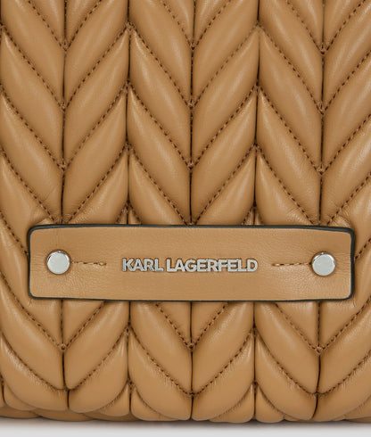 KarlLagerfeld Kweave Hobo Bag Caramel