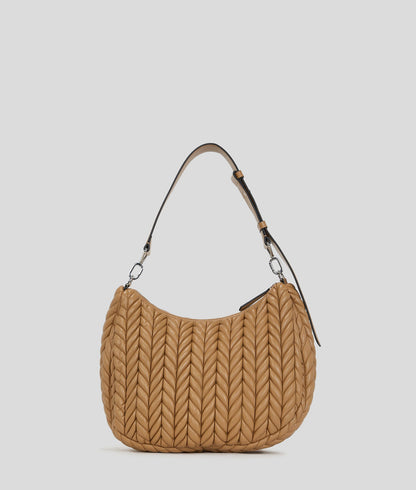 KarlLagerfeld Kweave Hobo Bag Caramel