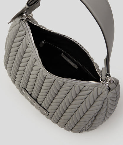 KarlLagerfeld Kweave Hobo Bag Cloud Grey