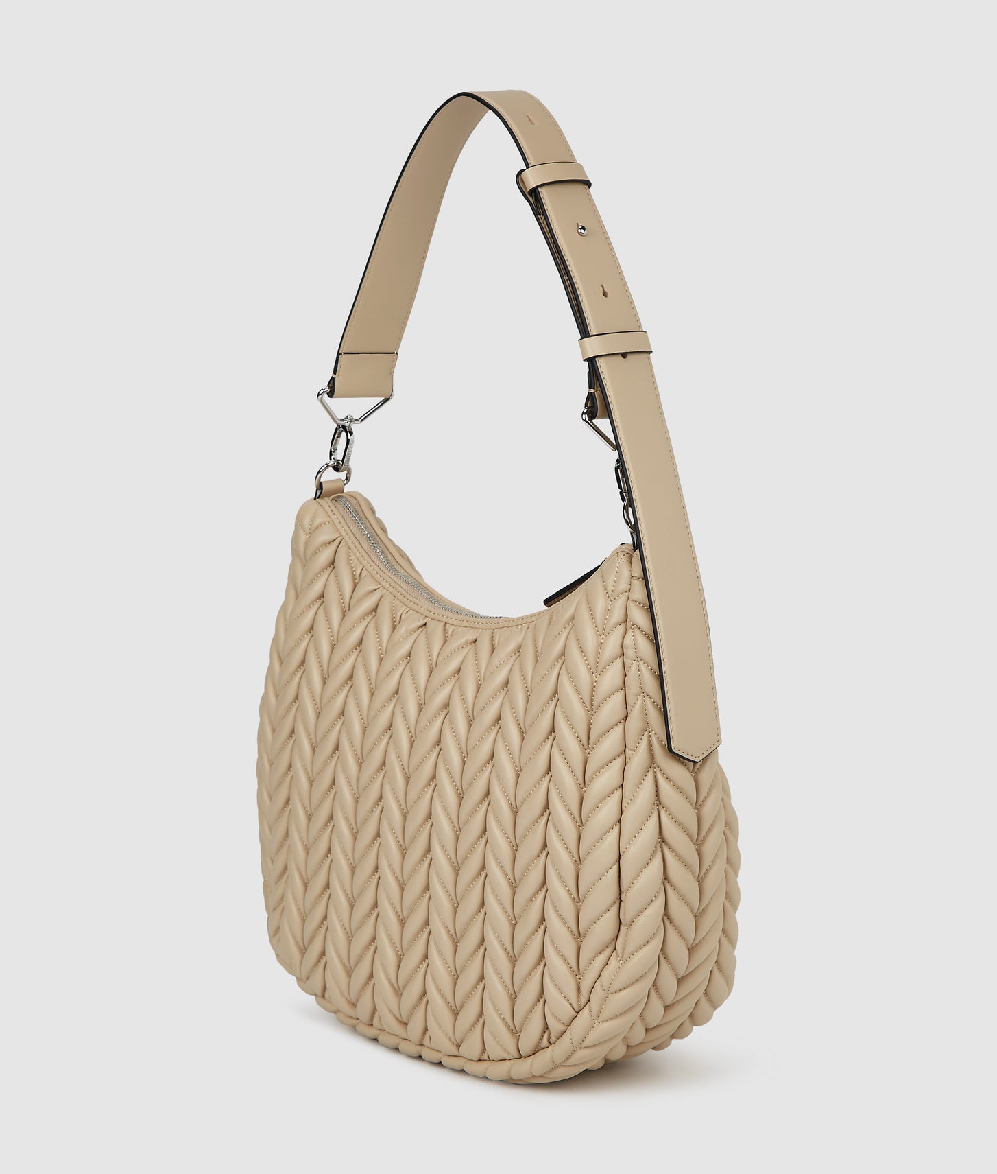 KarlLagerfeld Kweave Hobo Bag Safari