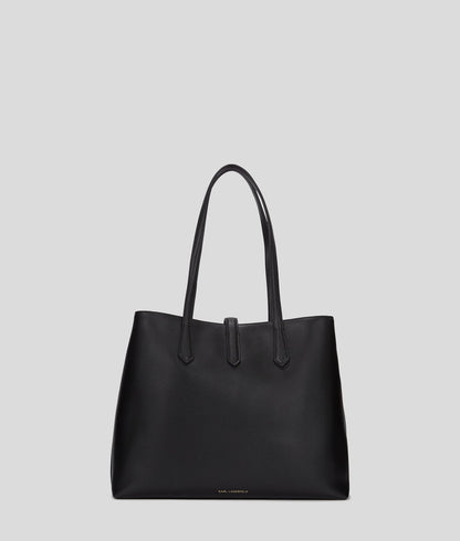 KarlLagerfeld Kautograph Padlock Medium Tote Bag Black/Gold