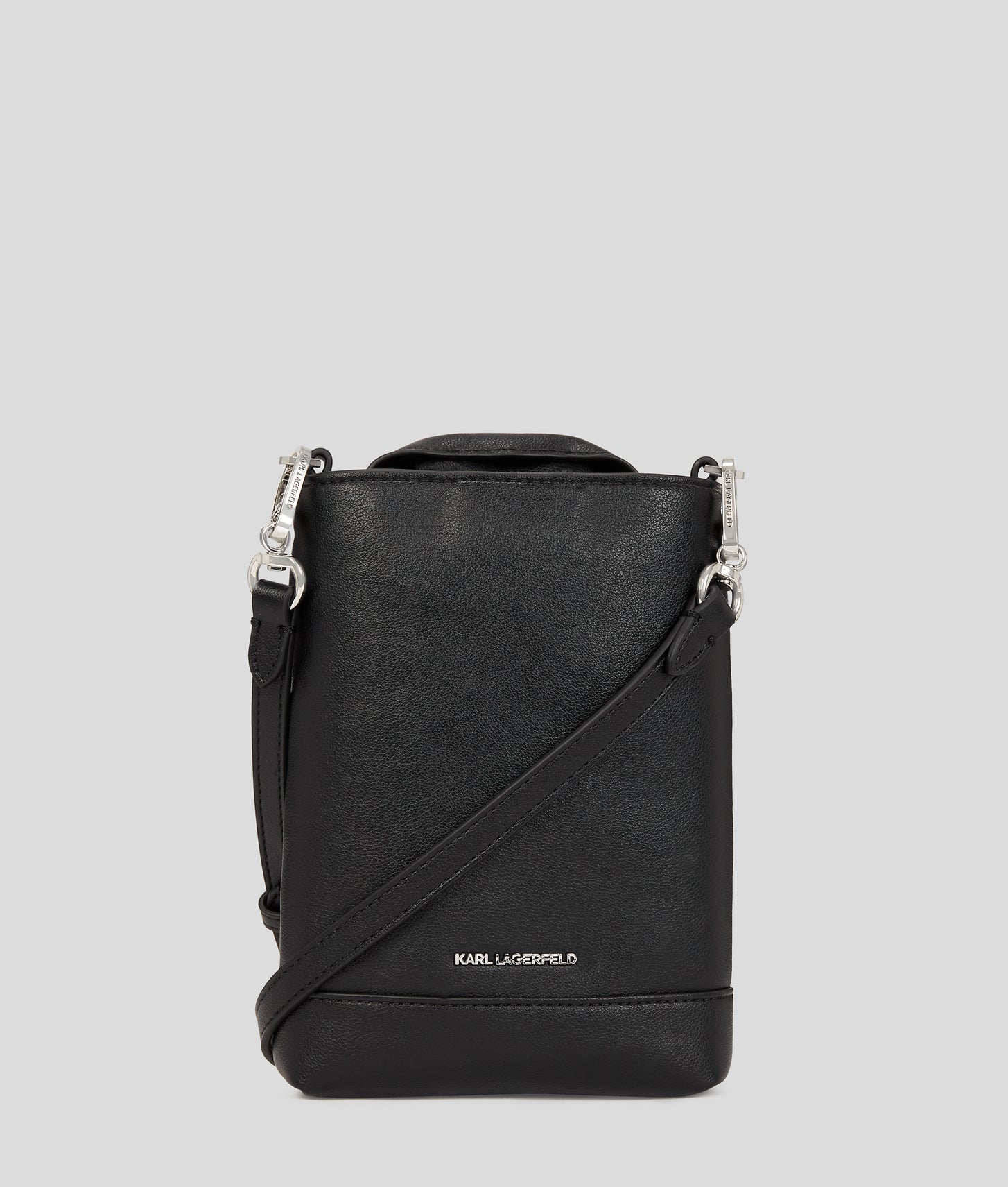 KarlLagerfeld Ikon Biker Jacket Crossbody Bag Black