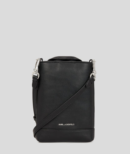 KarlLagerfeld Ikon Biker Jacket Crossbody Bag Black
