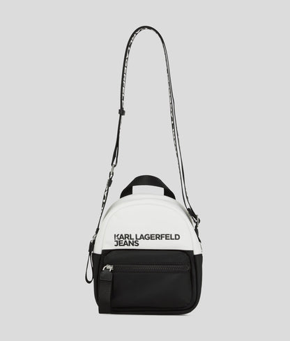 KarlLagerfeld Nylon Mini Backpack White/Black