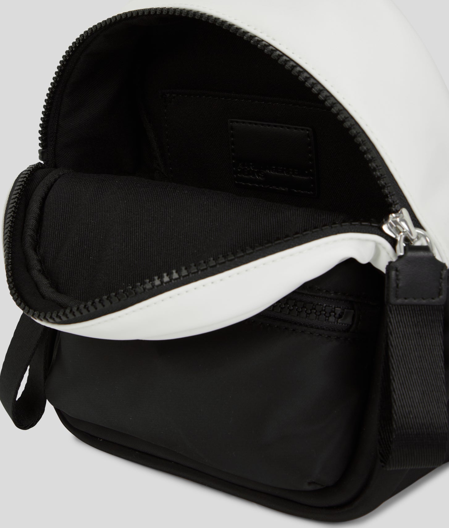 KarlLagerfeld Nylon Mini Backpack White/Black
