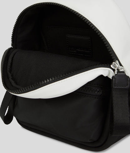 KarlLagerfeld Nylon Mini Backpack White/Black