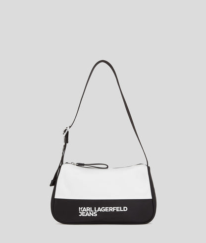 Nylon Shoulder Bag White/Black White/Black