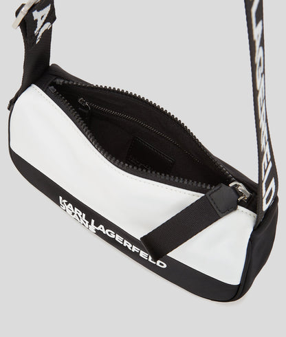 KarlLagerfeld Nylon Shoulder Bag White/Black