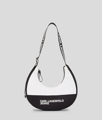 Nylon Moon Shoulder Bag White/Black White/Black
