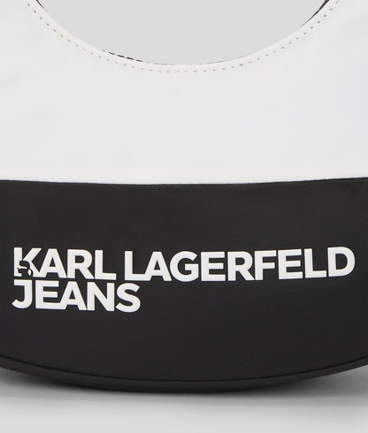 KarlLagerfeld Nylon Moon Shoulder Bag White/Black