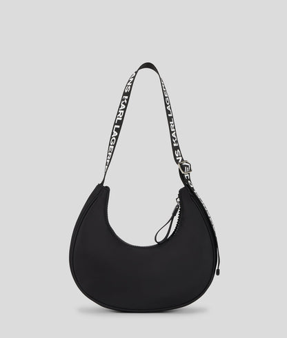 KarlLagerfeld Nylon Moon Shoulder Bag White/Black
